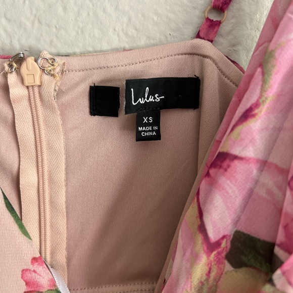 Season of love pink floral maxi dress gown XS - Picture 8 of 9